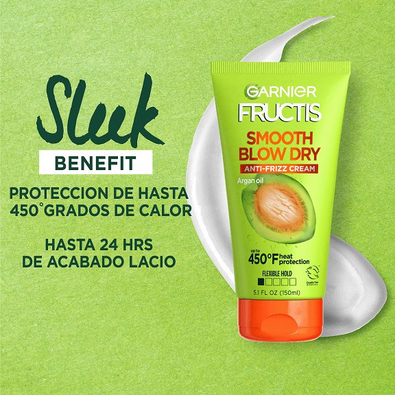 Benefits of Garnier Smooth Blow Dry Anti-Frizz Hair Cream
